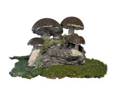 Mid-Century Concrete Bolete Fungi Garden Ornament, France, Circa 1950s