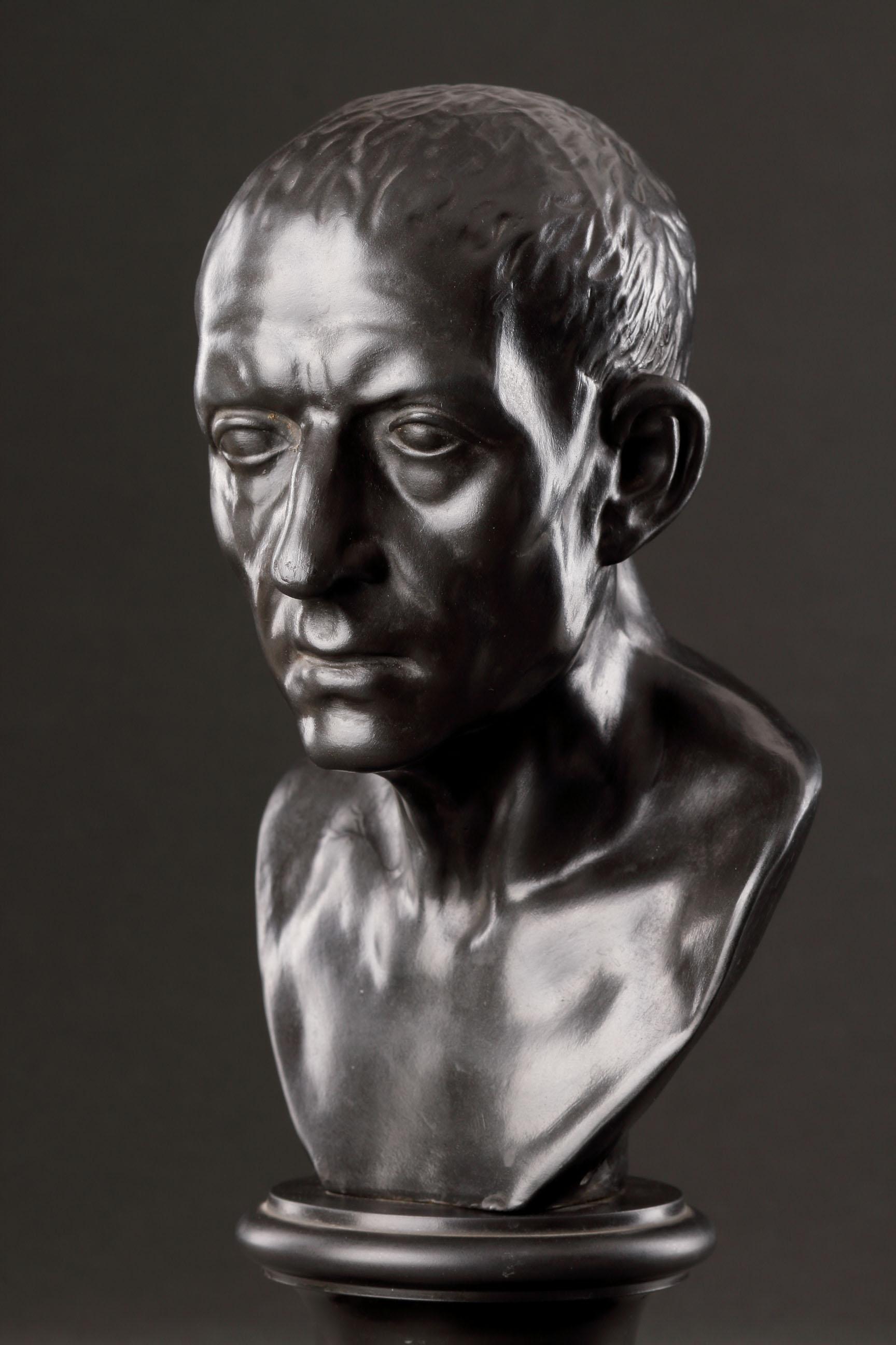 A Wedgwood Black Basalt Library Bust of Cicero For Sale 5