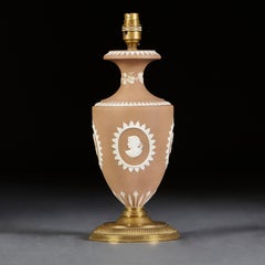 Lampe en jaspe marron de Wedgwood