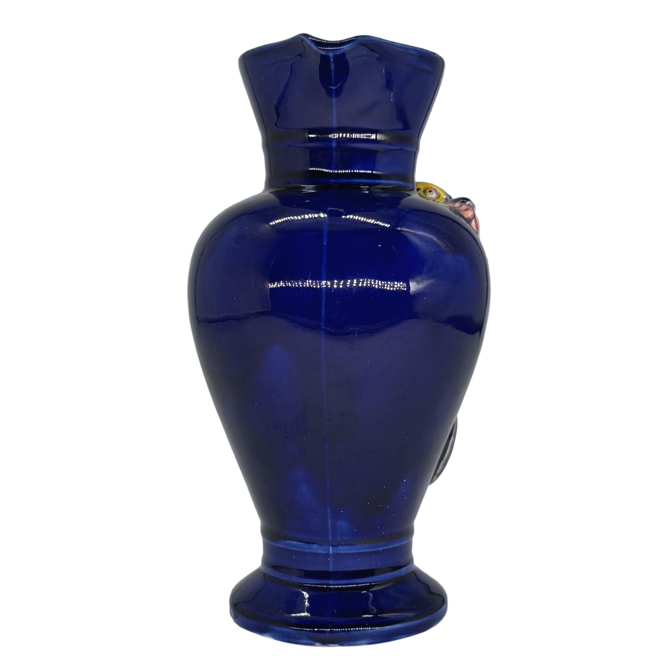 Wedgwood Majolika-Drachenkrug, Design: Hughes Protât, datiert 1878 (Viktorianisch) im Angebot