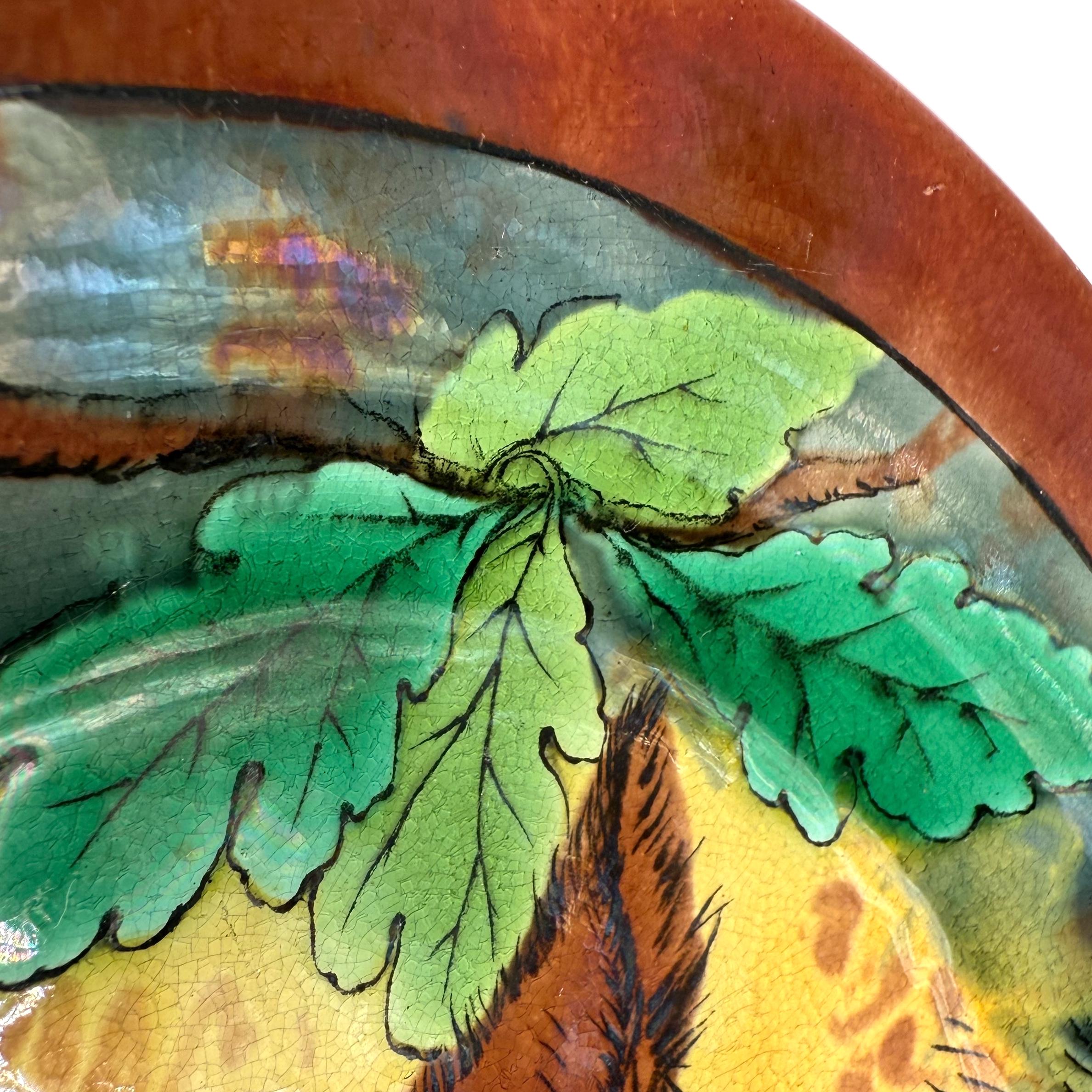 Assiette en majolique de Wedgwood avec un renard, anglaise, datée de 1873 en vente 1