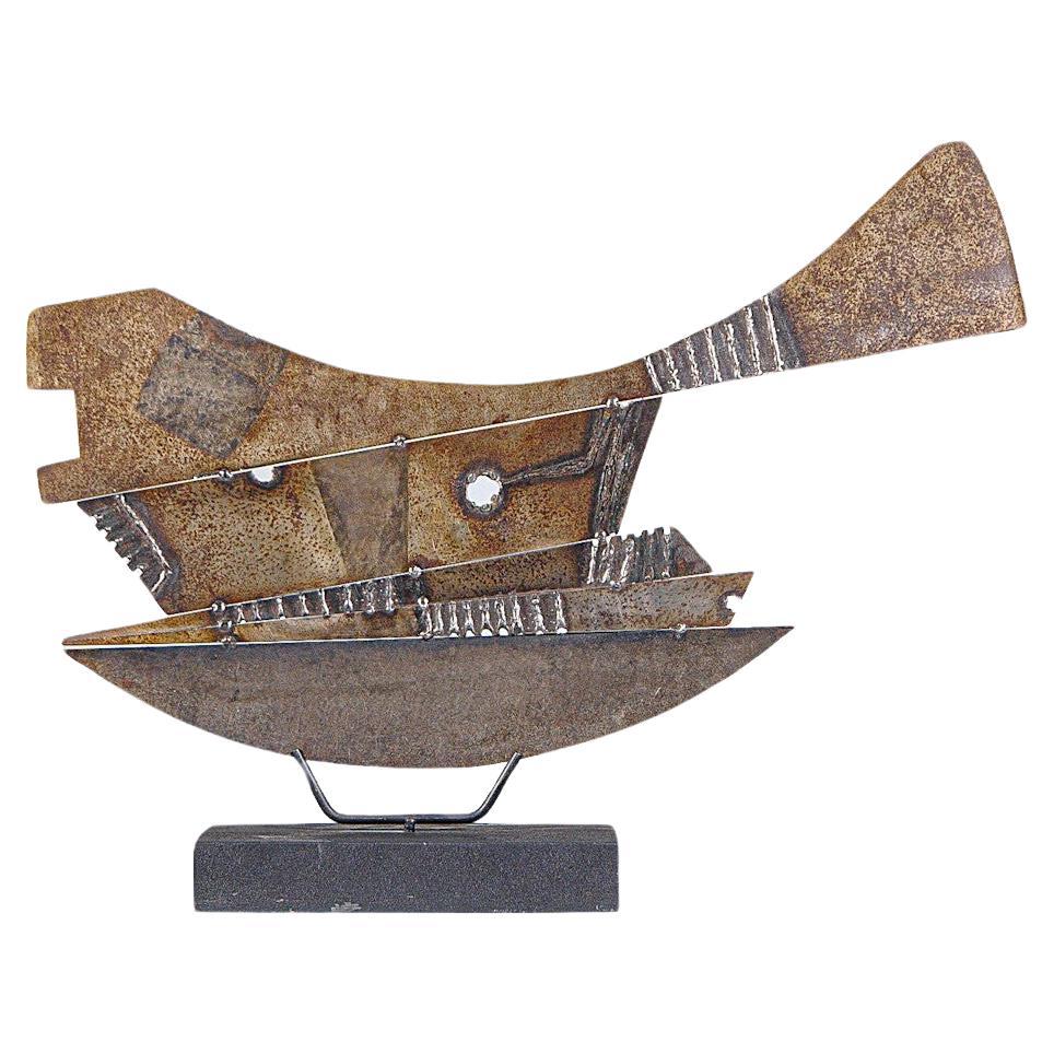 Skulptur aus geschweißtem Eisen von Guillaume Lanoux, Frankreich 1980er Jahre