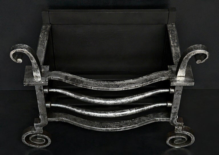 Well Proportioned Wrought Iron Firegrate For Sale at 1stDibs cresset