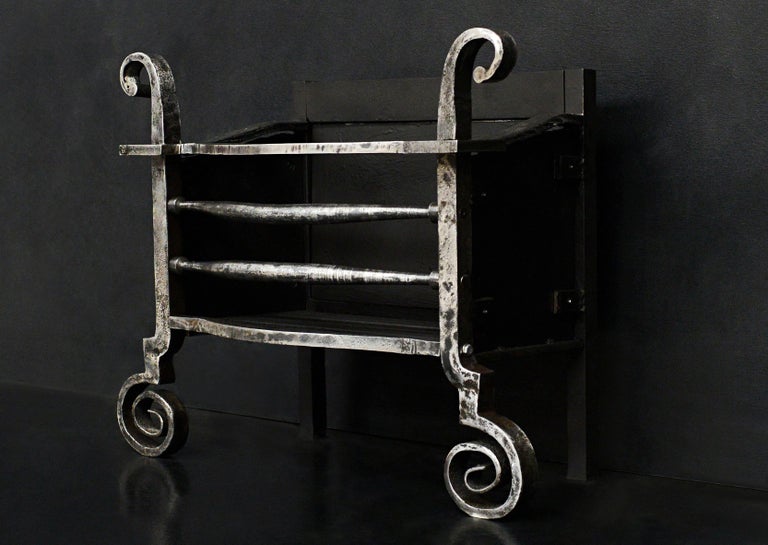 Well Proportioned Wrought Iron Firegrate For Sale at 1stDibs cresset