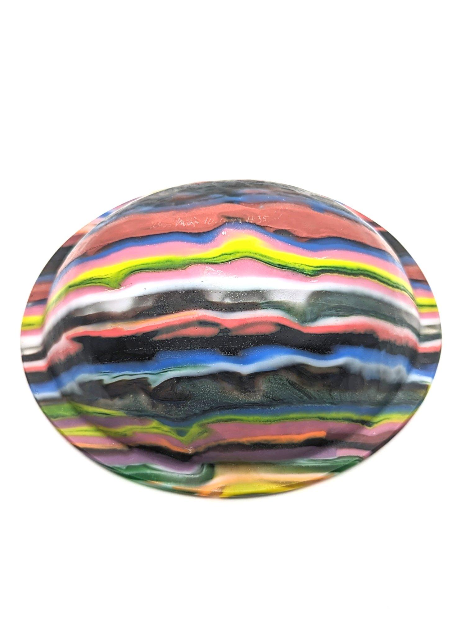 Other A well refined studio glass fusing bowl by Klaus Moje, made in Canberra in 1988 For Sale