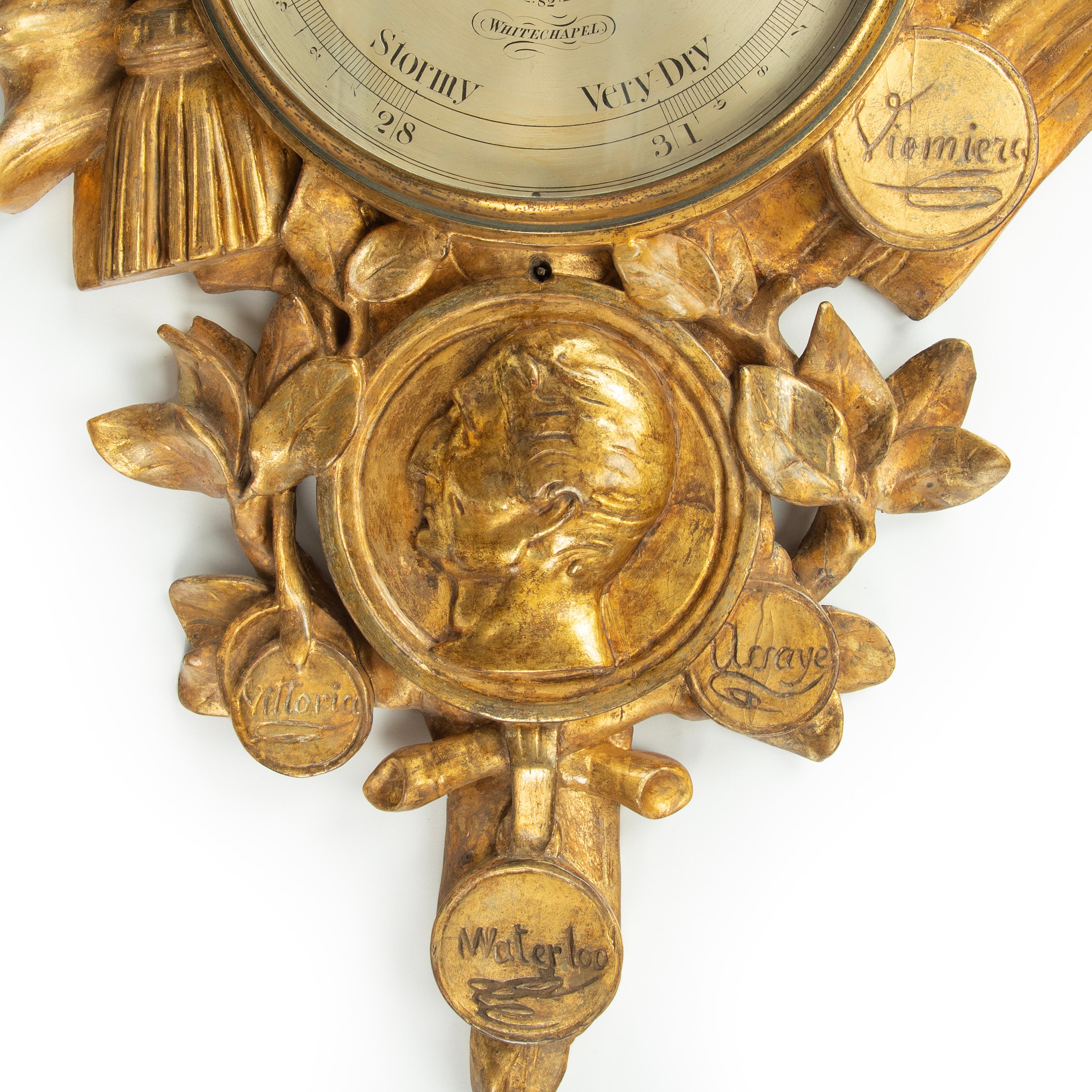 English A Wellington commemorative barometer retailed by Wehrle and Steuert For Sale