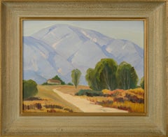 House in the Valley, Mid Century San Gabriel Mountains California Landscape 