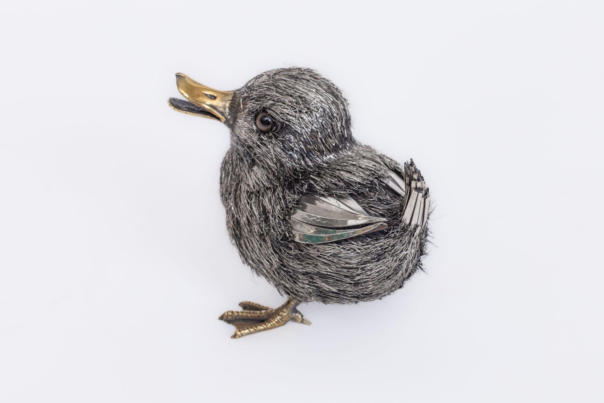 Eine skurrile Familie von drei Buccellati Sterling Silver Enten für Damen oder Herren im Angebot