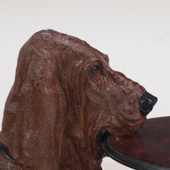 A Whimsical Hound Dog Resin Side or Butler Table.