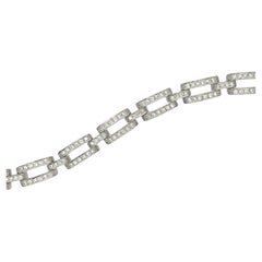 A White and Yellow Gold and Diamond Bracelet