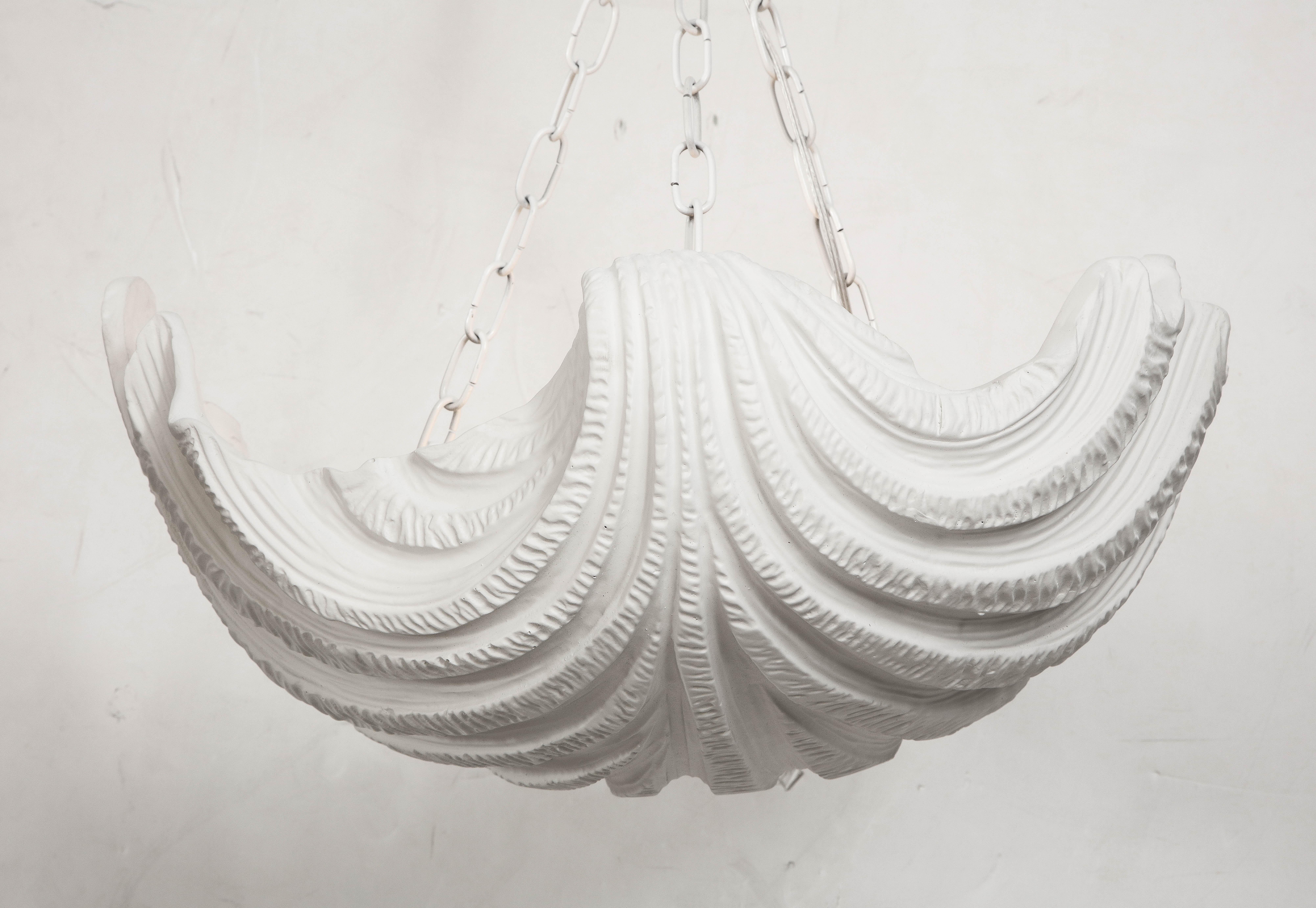 A White Grotto Form Chandelier by Sirmos For Sale 8