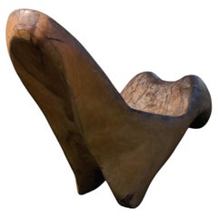 A white maple brutalist chaises longue custom made