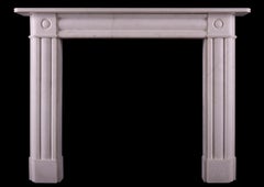 A White Marble Fireplace in the Regency Manner