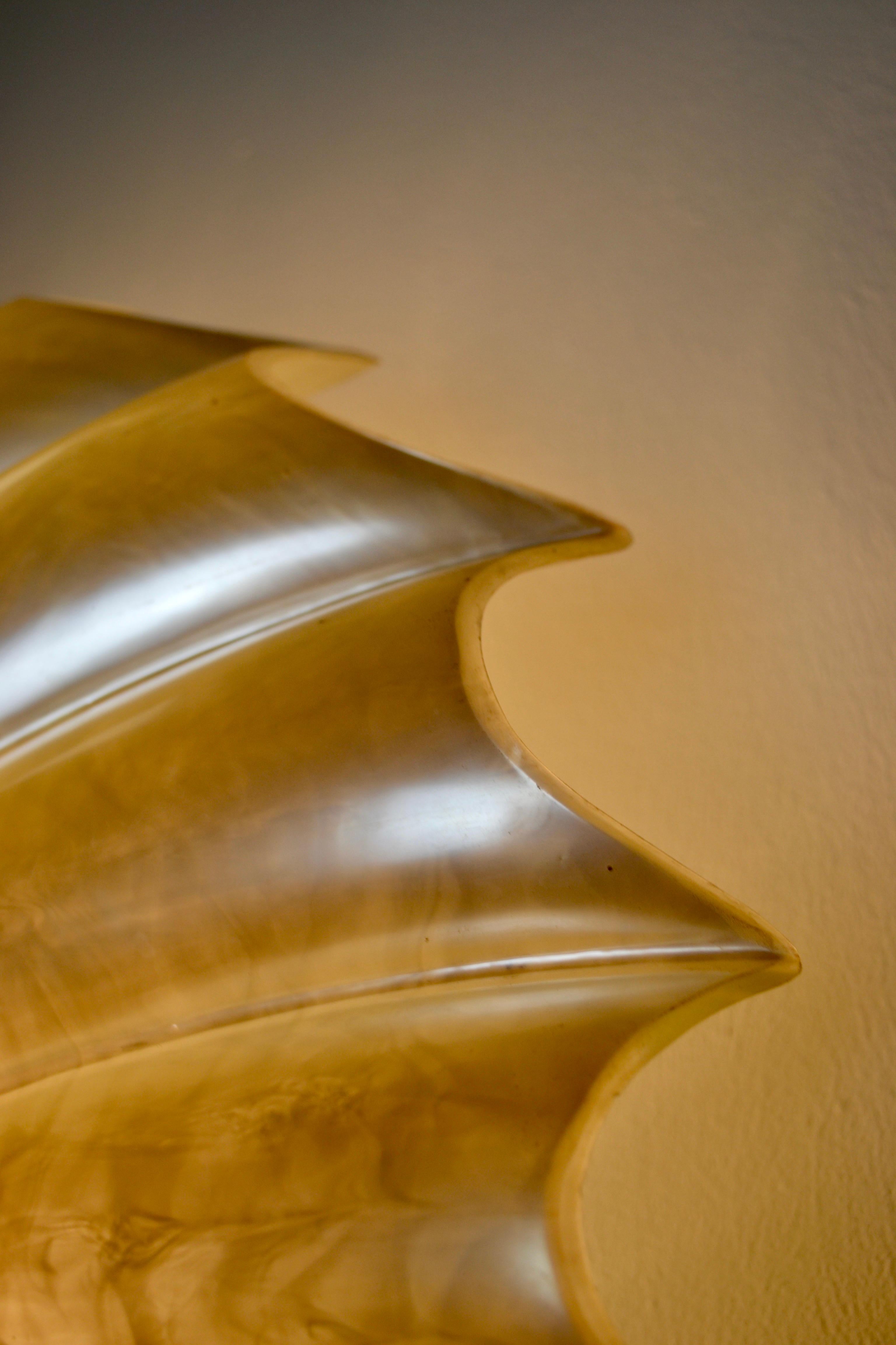 French A white molded acrylic 