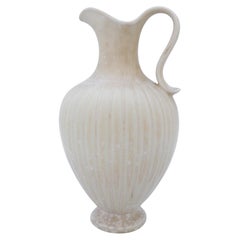 White Stoneware Vase, Gunnar Nylund, Rörstrand, 1950s-1960s