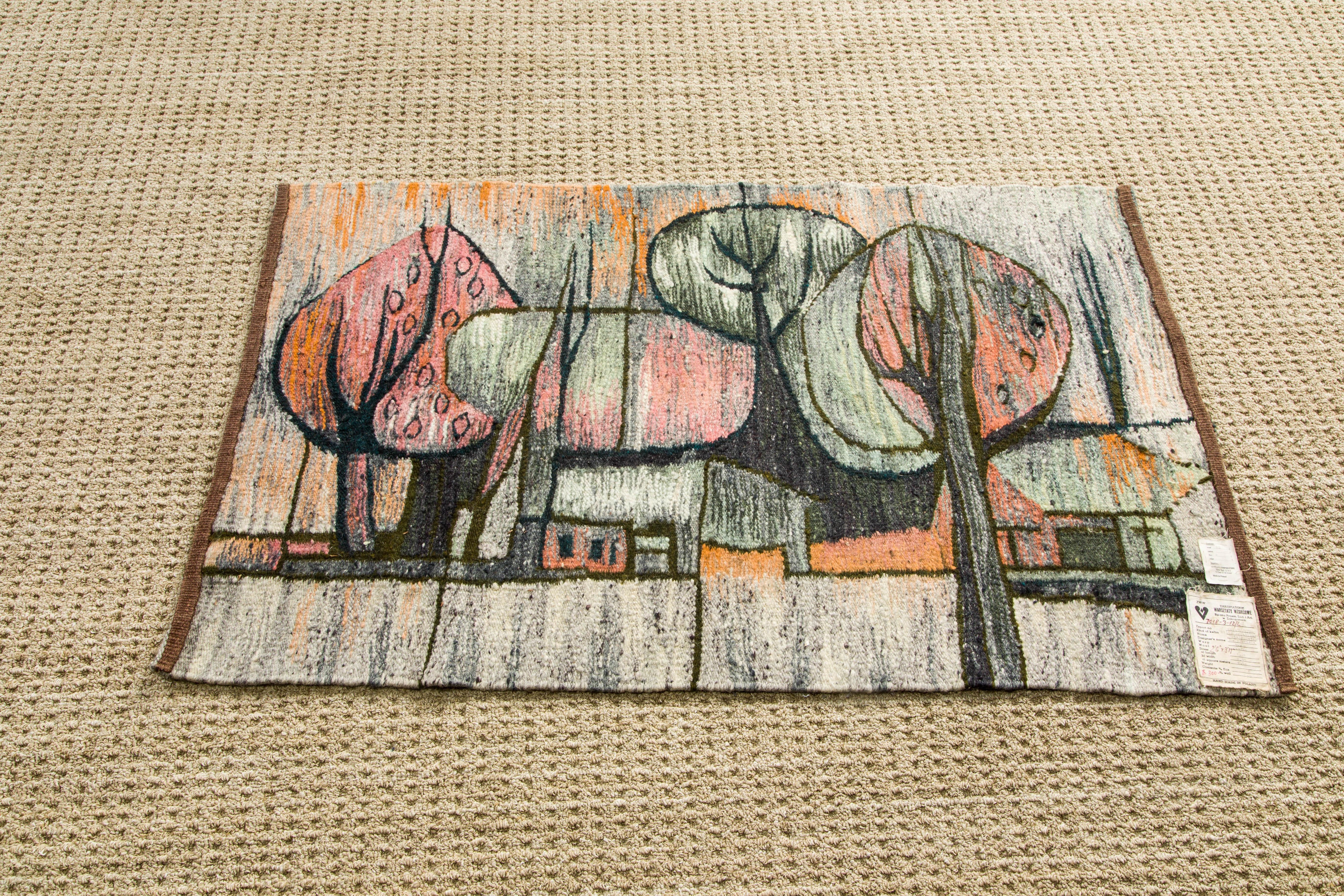 Tapisserie ou tapisserie en laine « A White Stream » de H. Sulkowska pour Cepelia vers 1960, signé en vente 12