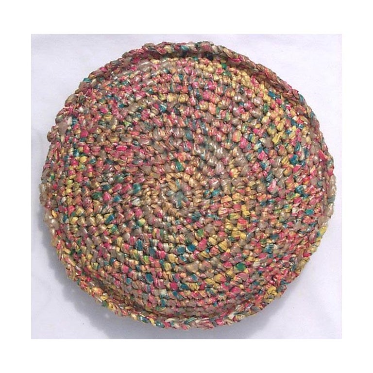 Whole Collection of Pieces Crocheted from Plastic Bags and Bread Wrappers For Sale at 1stDibs