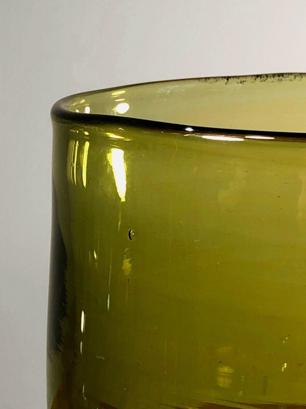 Verre brun A MID-CENTURY-MODERN GLASS VASE de CLAUDE MORIN, DIEULEFIT, France 1950 en vente