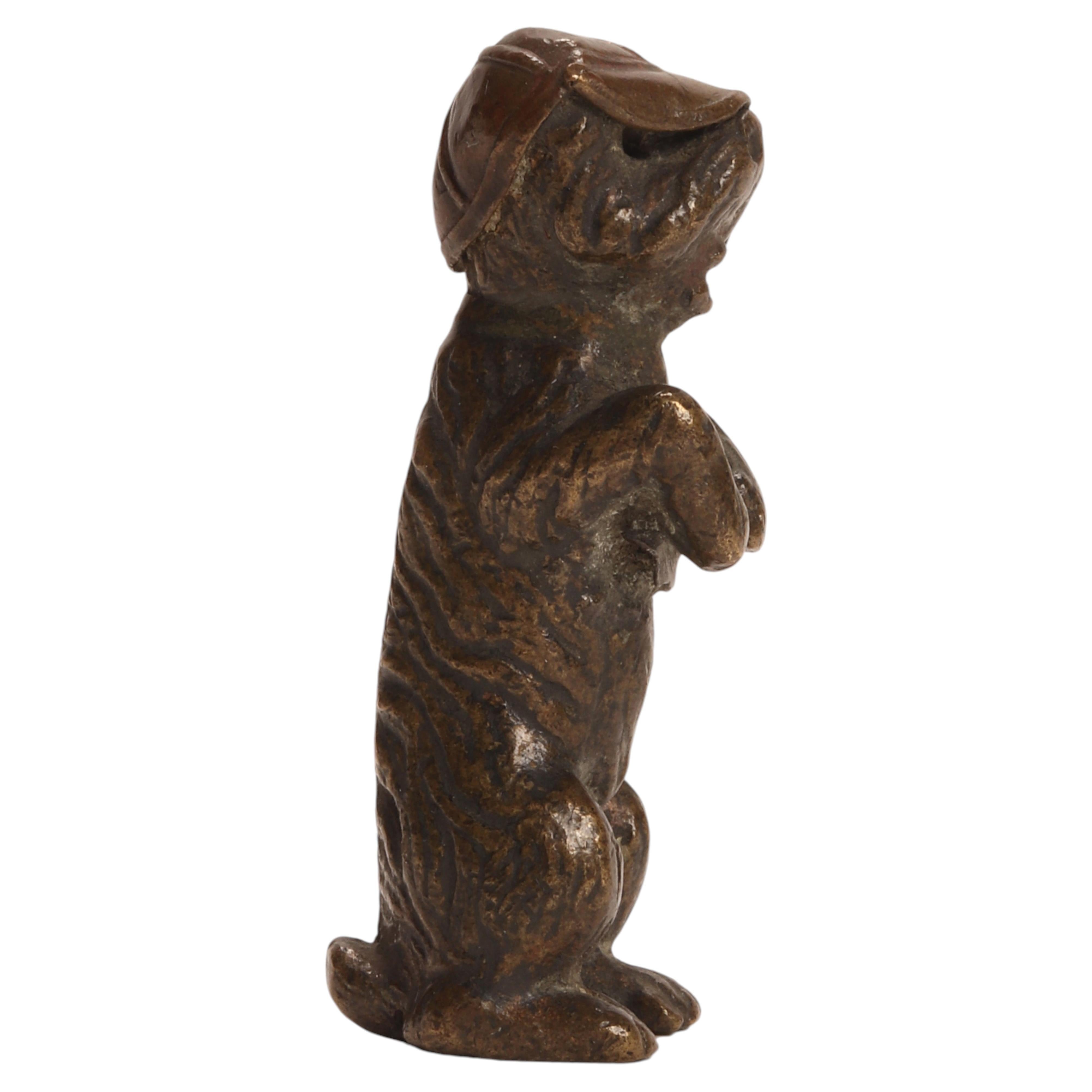 A Wiener bronze Manifacture ( Wiener Bronze ) a Terrier dog, Austria 1890. For Sale