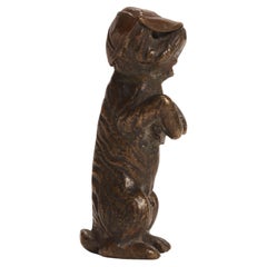 A Wiener bronze Manifacture ( Wiener Bronze ) a Terrier dog, Austria 1890.