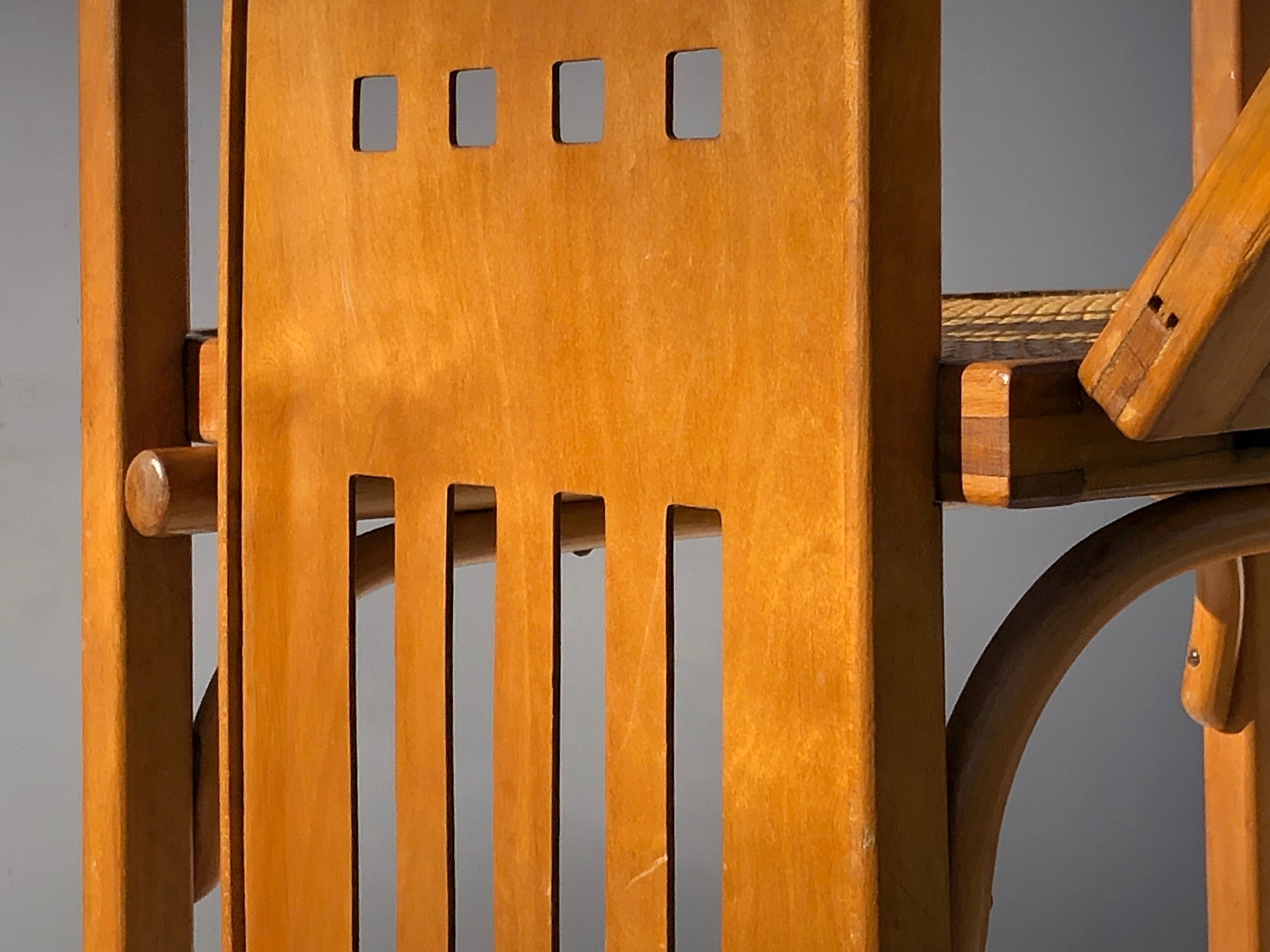 A SITZMASCHINE Stuhl von JOSEF HOFFMANN & FISCHEL WIENER WERKSTATTE Österreich 1910 im Angebot 4