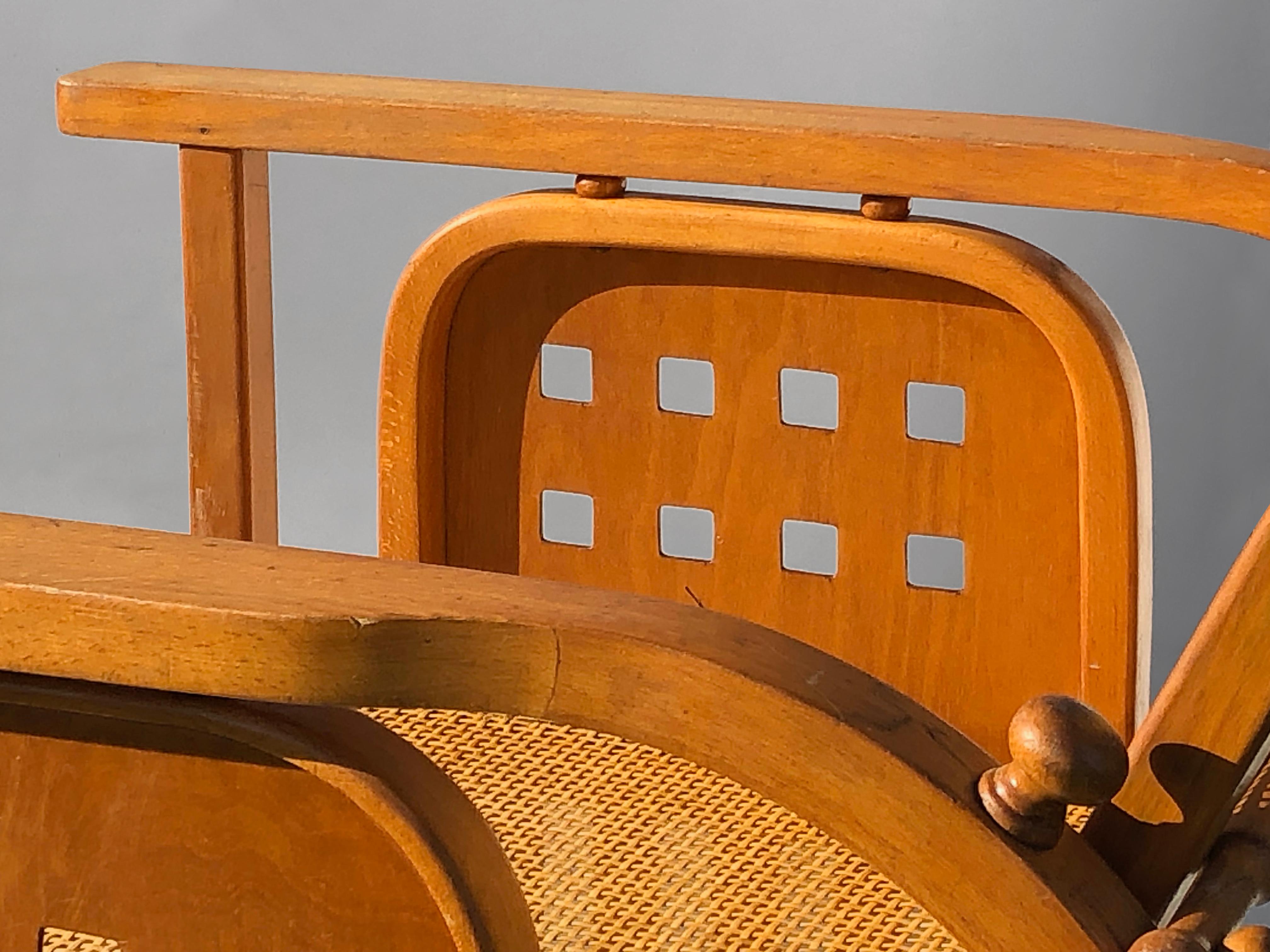 A SITZMASCHINE Stuhl von JOSEF HOFFMANN & FISCHEL WIENER WERKSTATTE Österreich 1910 im Zustand „Gut“ im Angebot in PARIS, FR