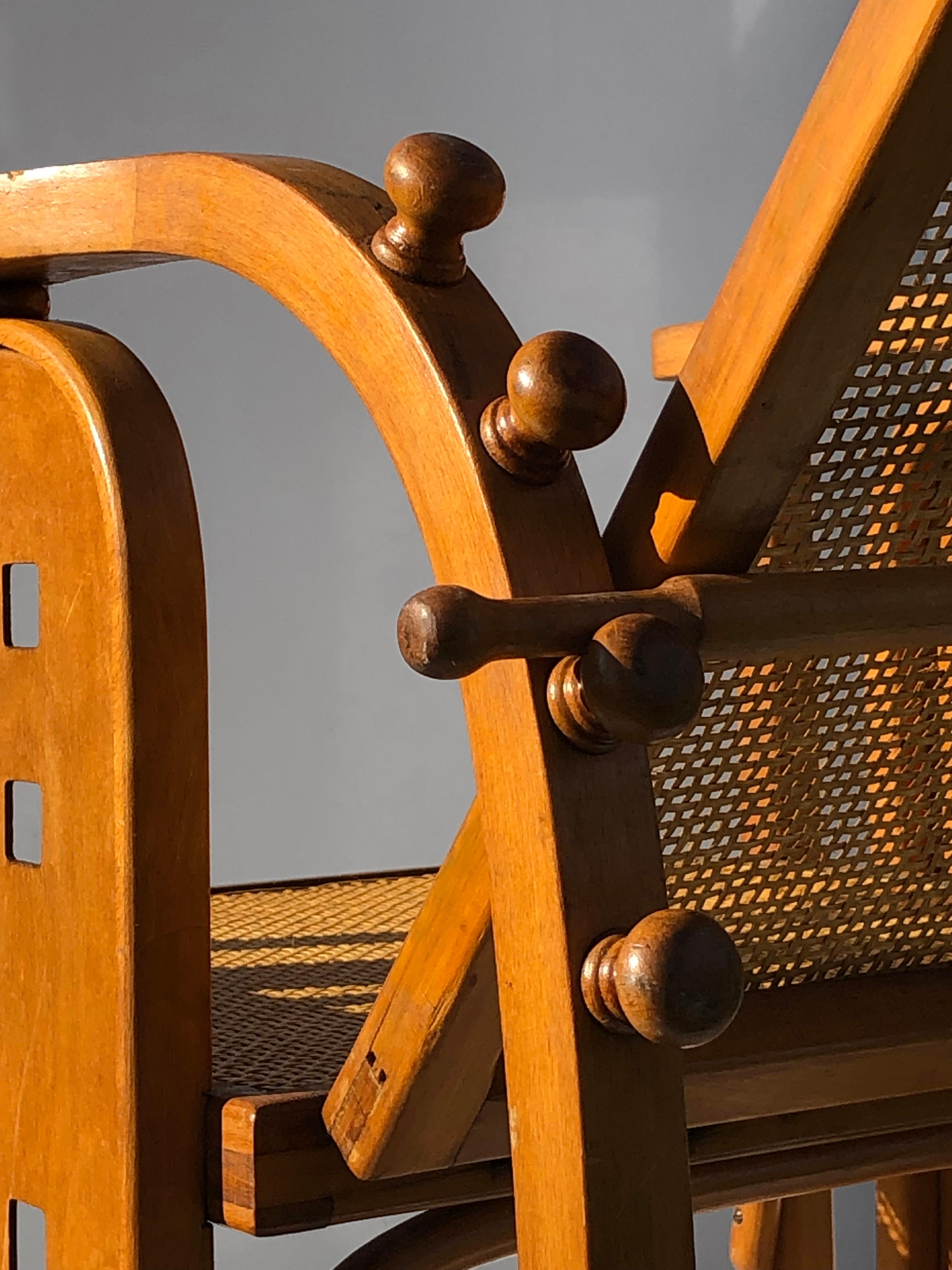 A SITZMASCHINE Stuhl von JOSEF HOFFMANN & FISCHEL WIENER WERKSTATTE Österreich 1910 im Angebot 2