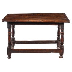 A William And Mary 17th Century Walnut Table, Exceptional Color And Patination.