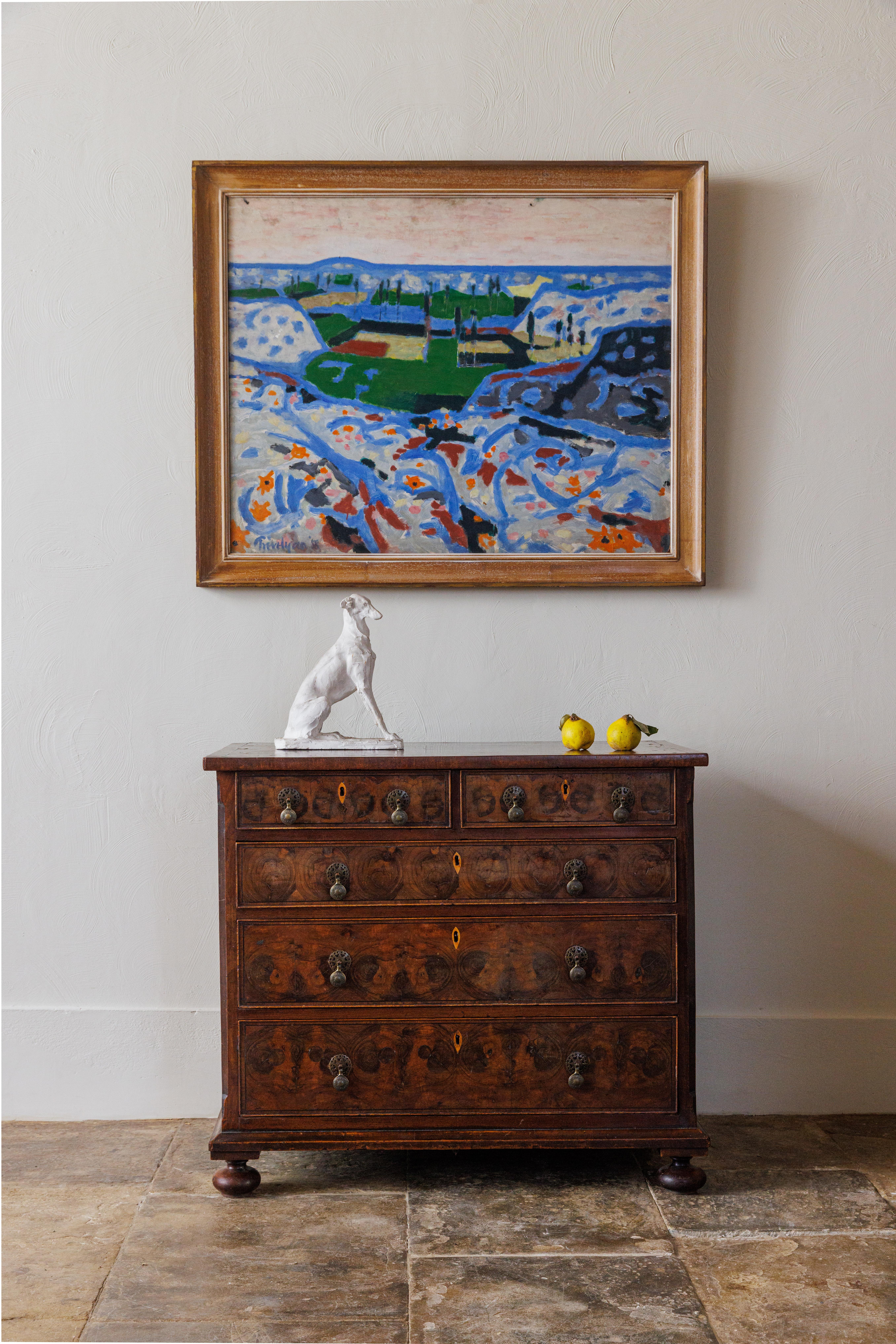 Una cassettiera con rivestimento in ostrica di William & Mary in vendita 3