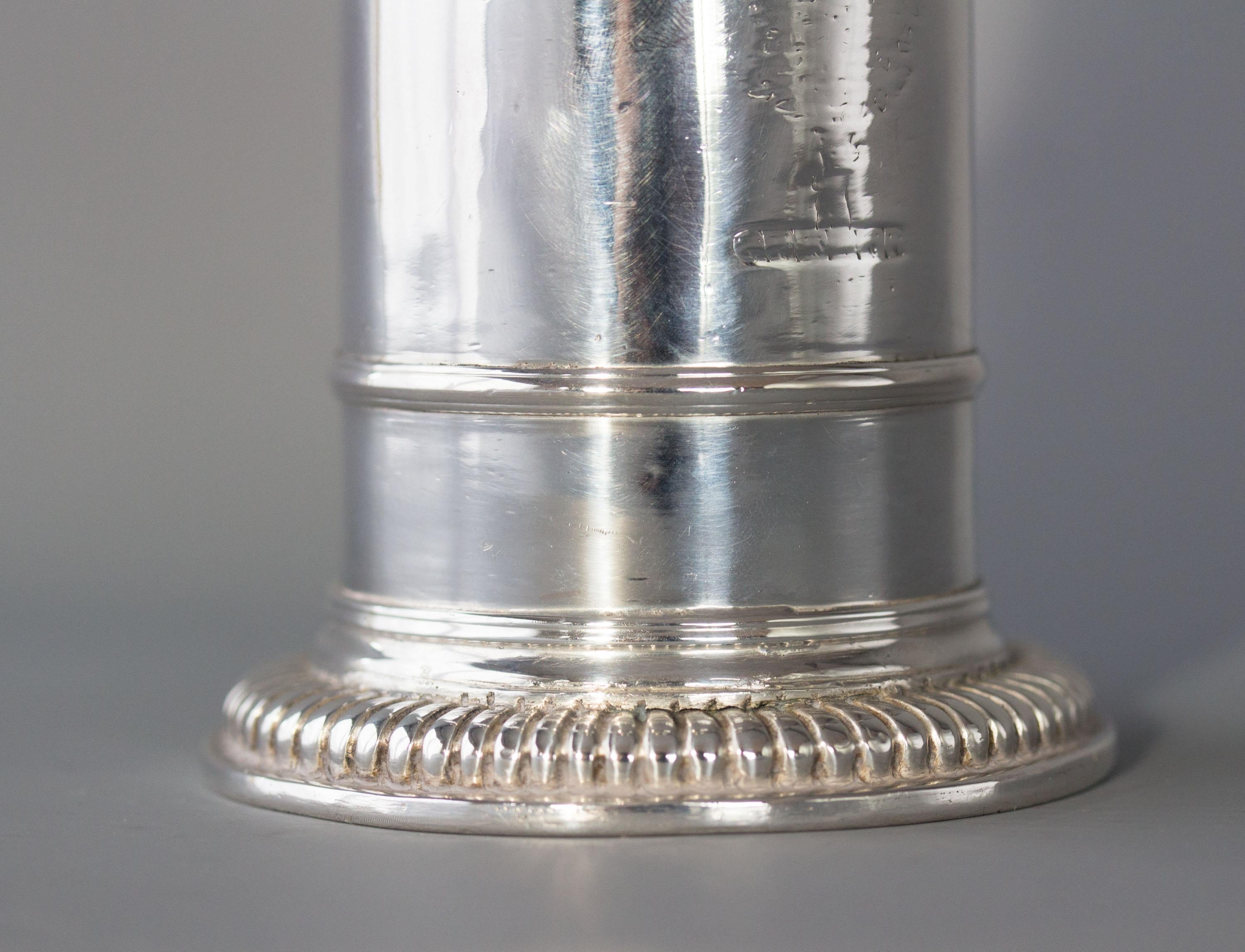 British William III Britannia Silver Lighthouse Caster, London 1698 by Andrew Raven