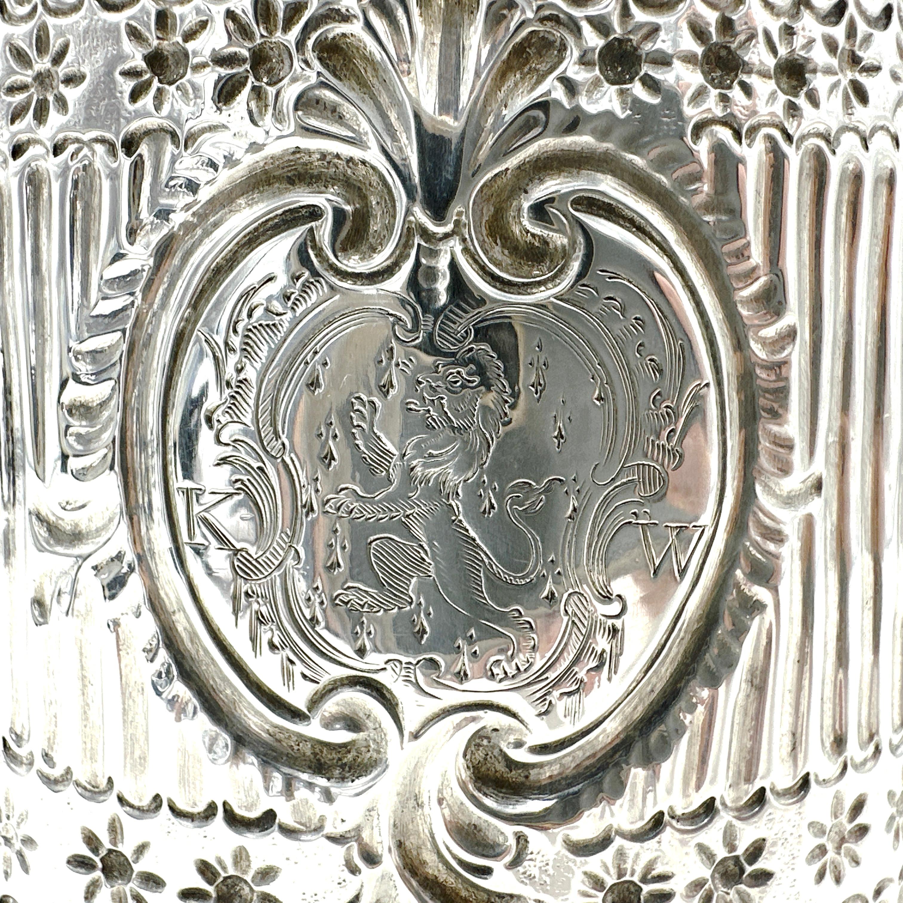 Jarra de plata de ley de Guillermo III, John Ruslen, Londres, 1694-95 4