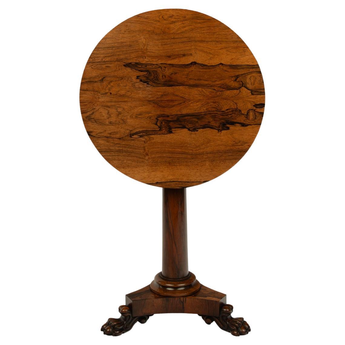 A William IV circular occasional tilt-top table For Sale