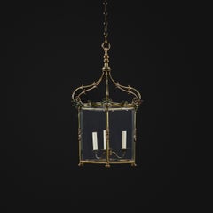 William IV Sechseckige Messing-Hallenlaterne