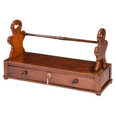 Antique A William IV mahogany book carrier