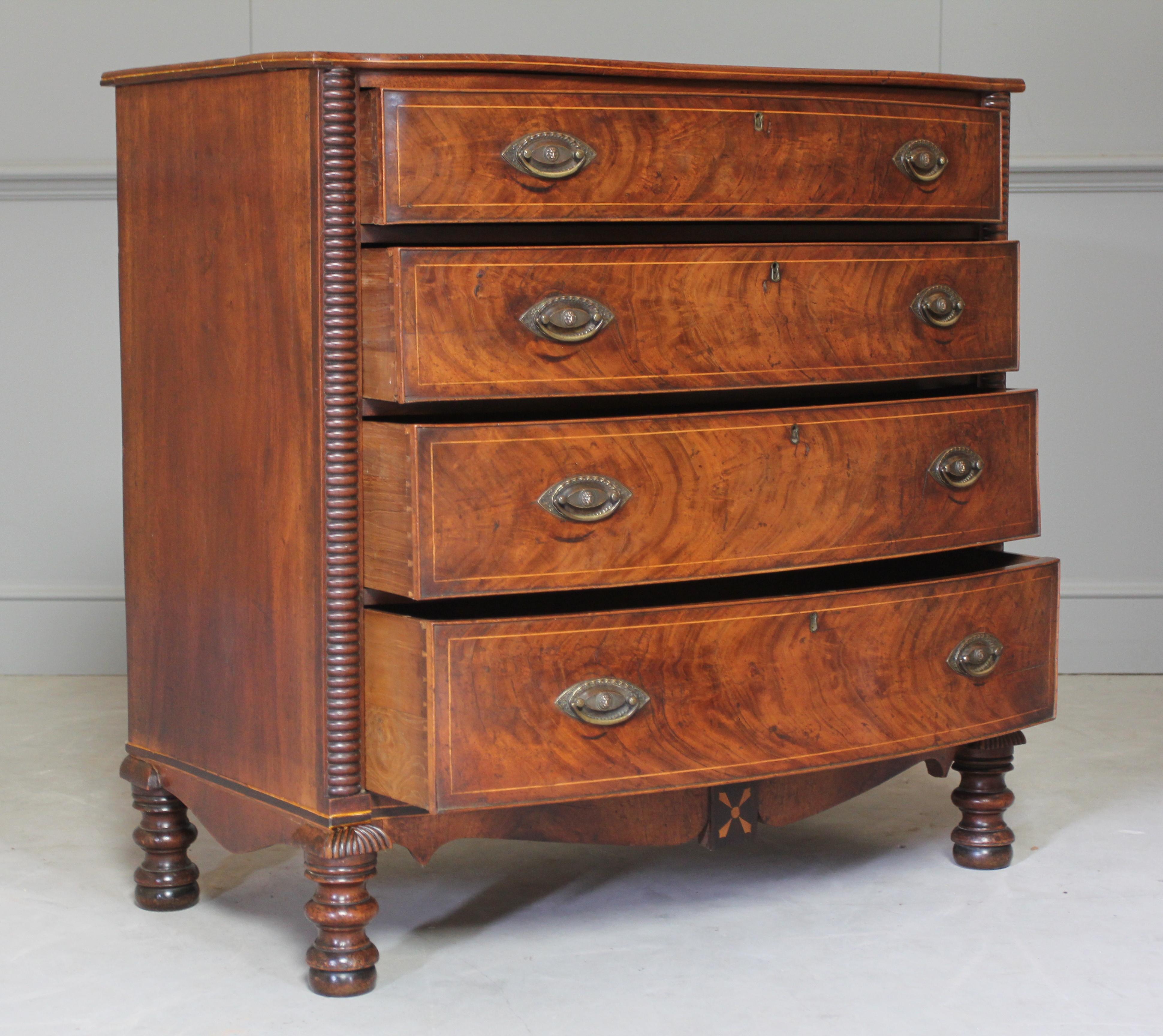 William IV Mahogany Chest of Drawers 1