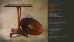 William IV Mahogany Occasional Table circa 1830 with George III Mahogany Tray