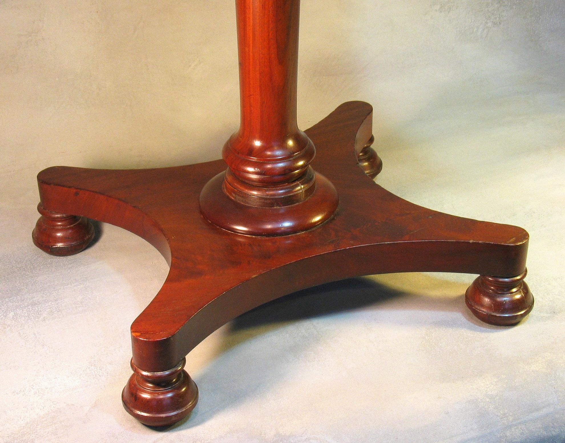 19th Century William IV Mahogany Occasional Table circa 1830 with George III Mahogany Tray For Sale