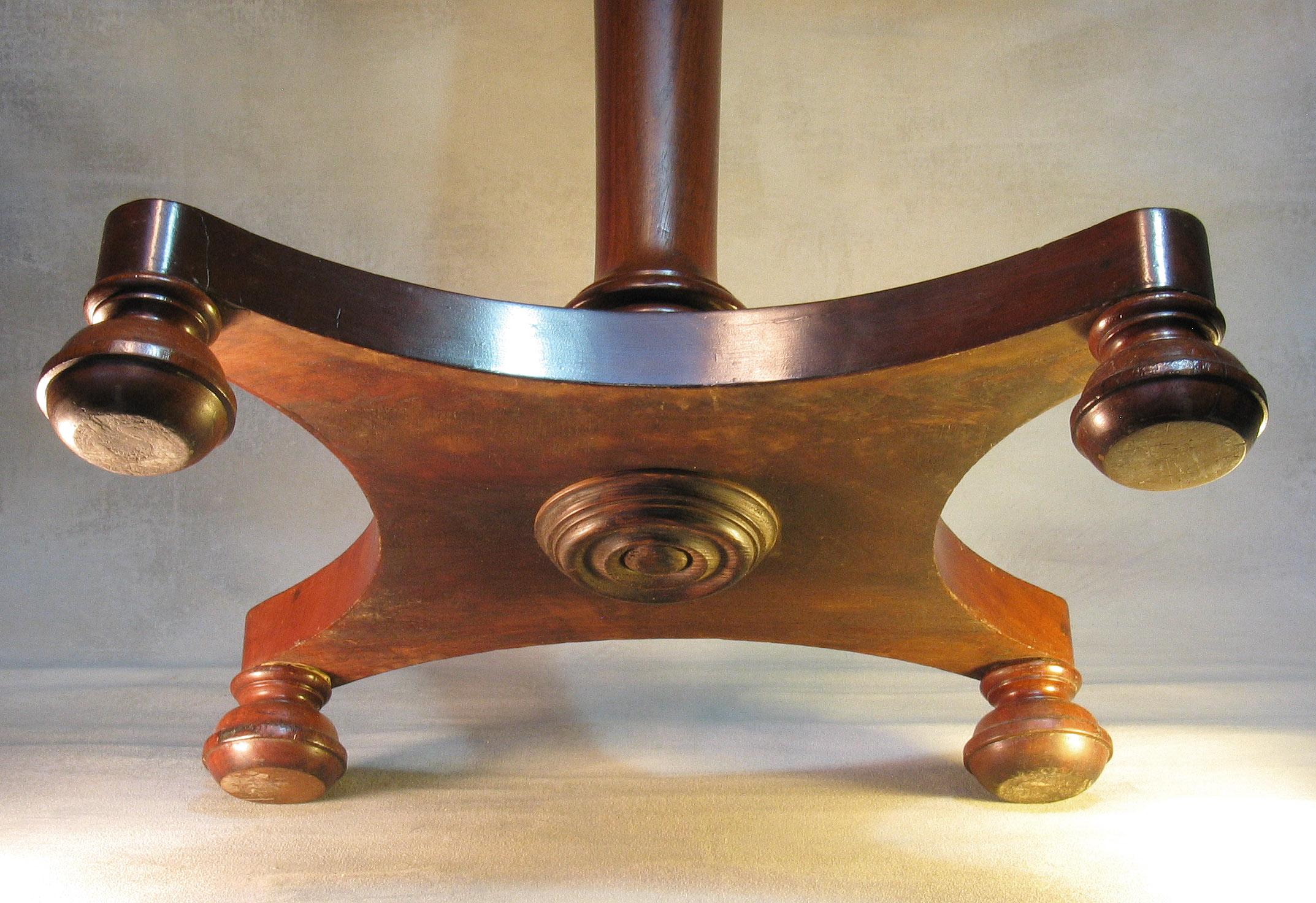 William IV Mahogany Occasional Table circa 1830 with George III Mahogany Tray For Sale 1