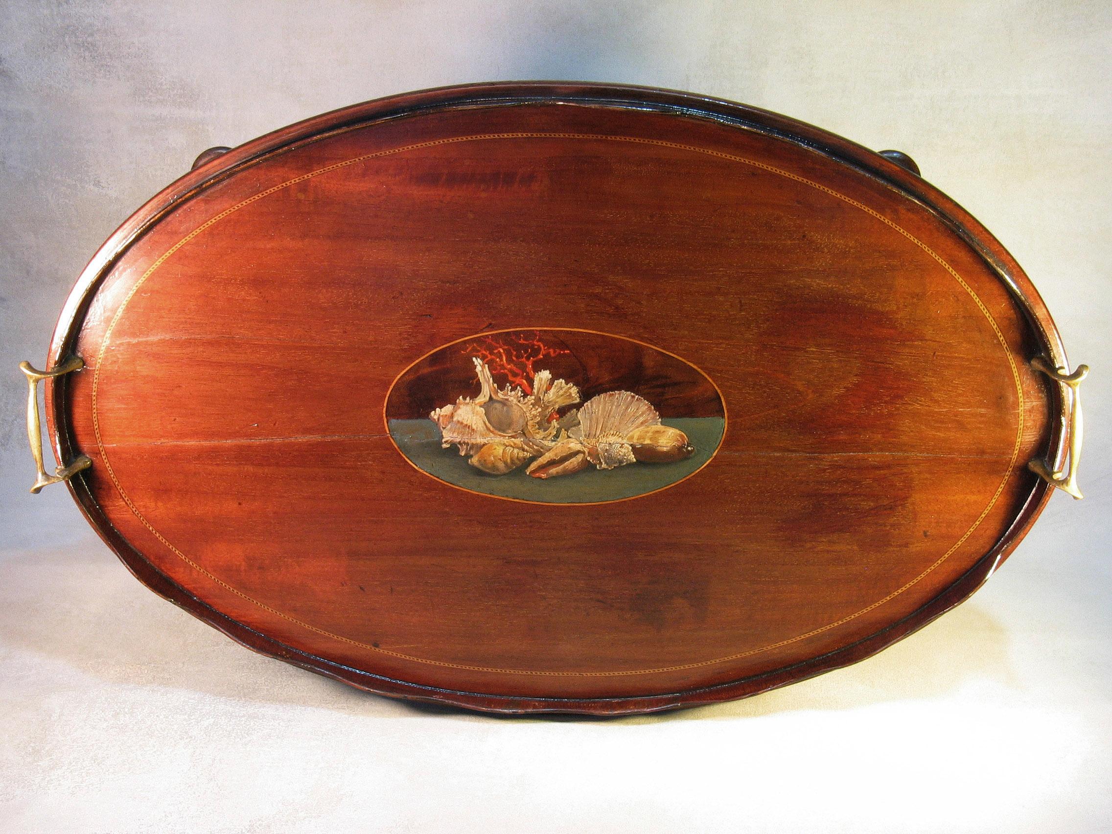 William IV Mahogany Occasional Table circa 1830 with George III Mahogany Tray For Sale 2