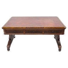 Antique William IV Mahogany Library / Writing Table