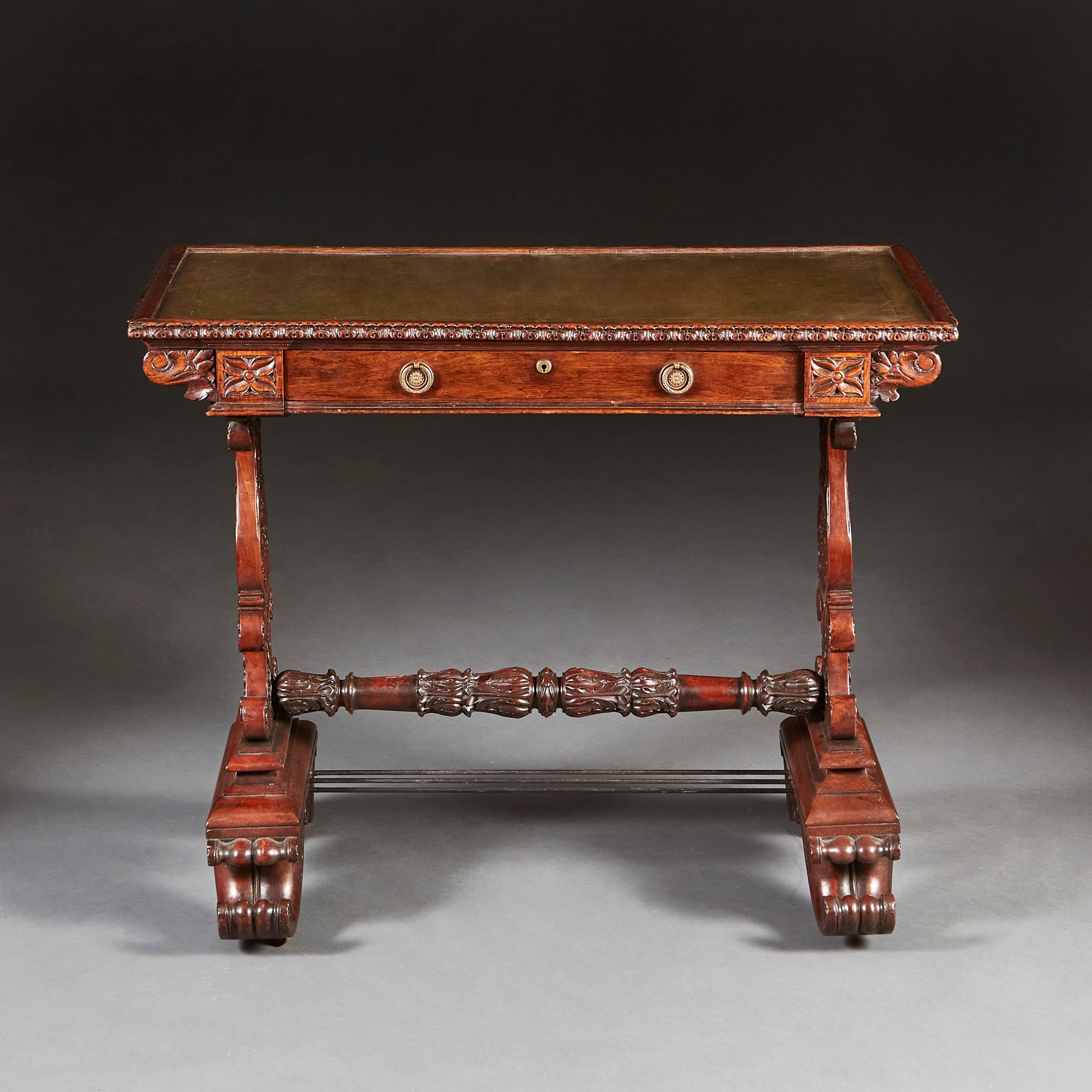 English William IV Mahogany Writing Table