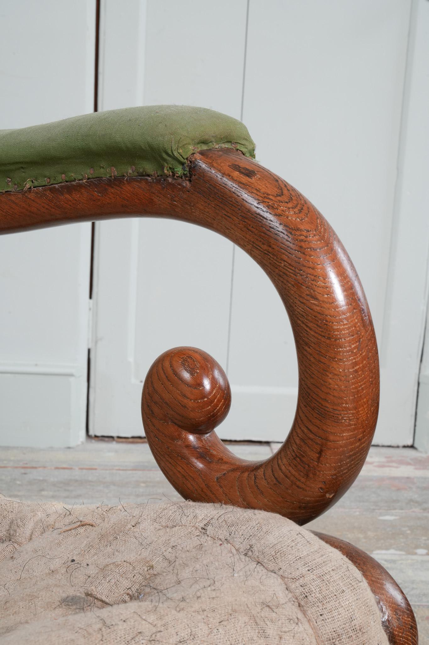 A William IV Oak Library Chair 6