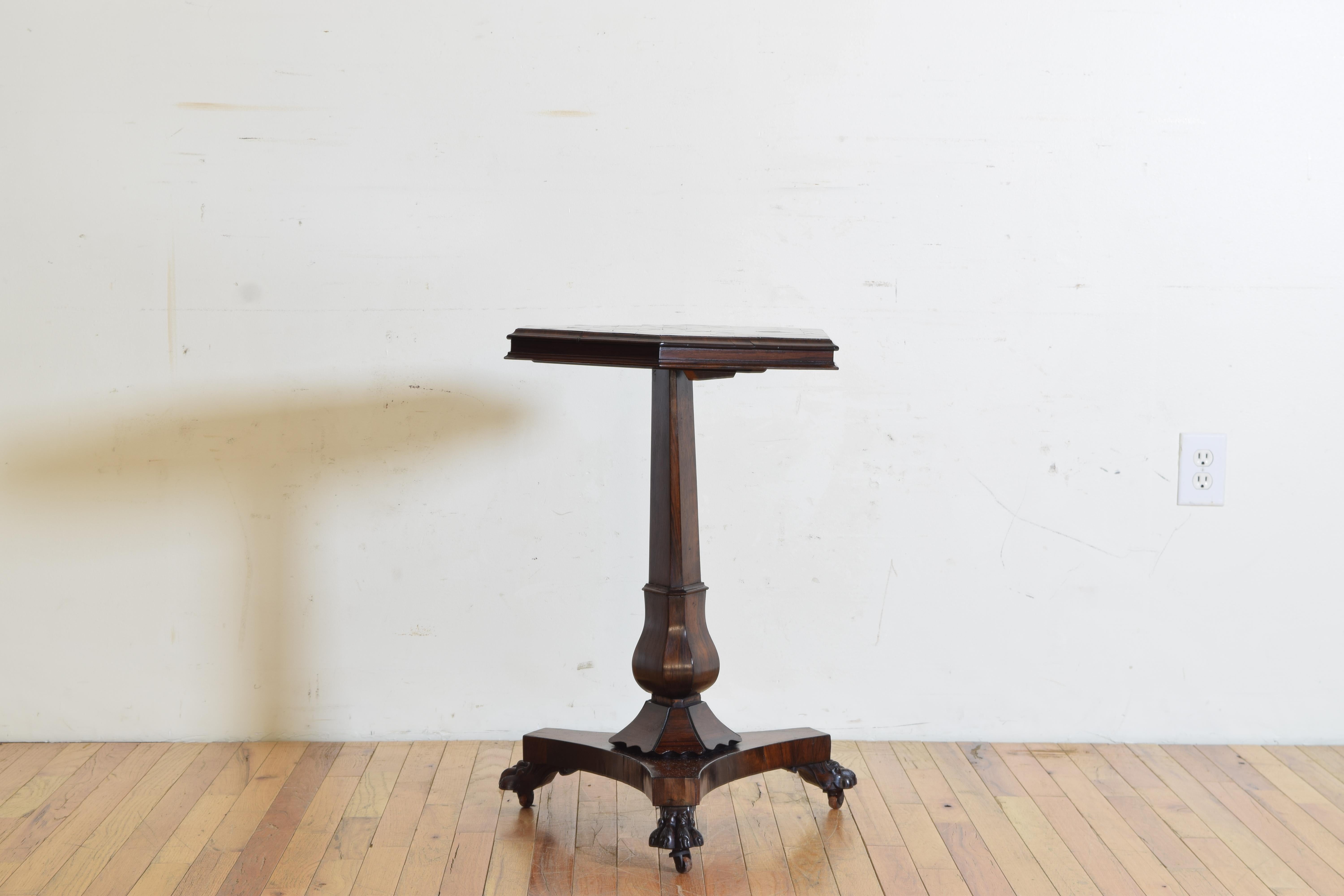 Mid-19th Century William IV Parquetry Inlaid Tilt Top Occasional Table