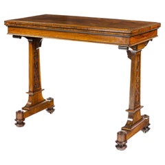 William iv Rosewood Card Table Stamped T & G Seddon, by Appointment