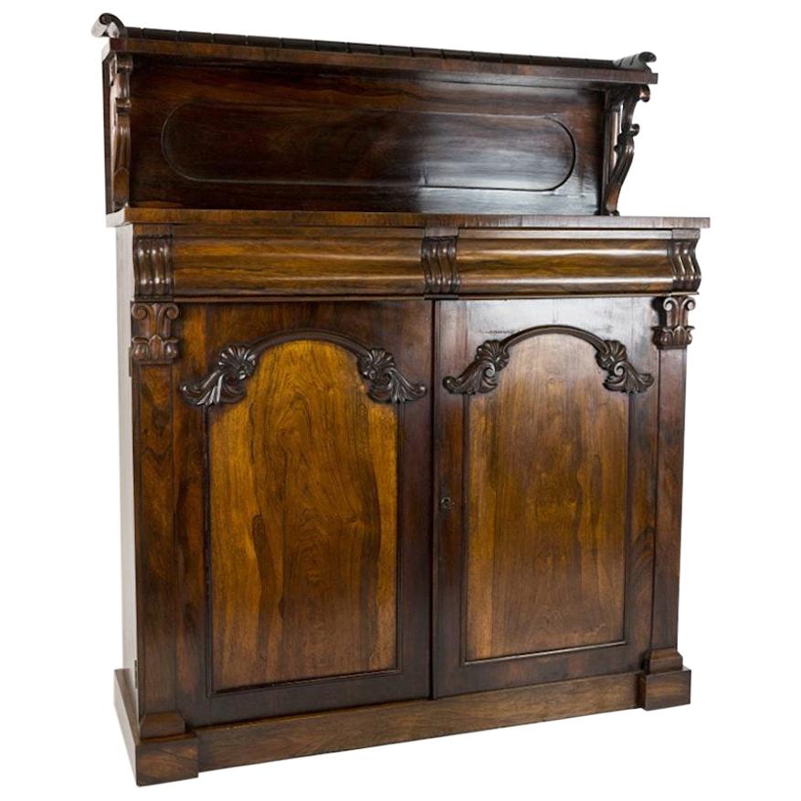 William IV Rosewood Chiffonier For Sale