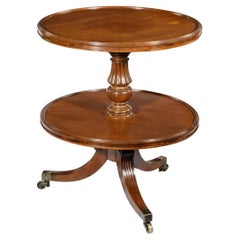Mesa de caoba de dos pisos Guillermo IV Atribuida a Gillows