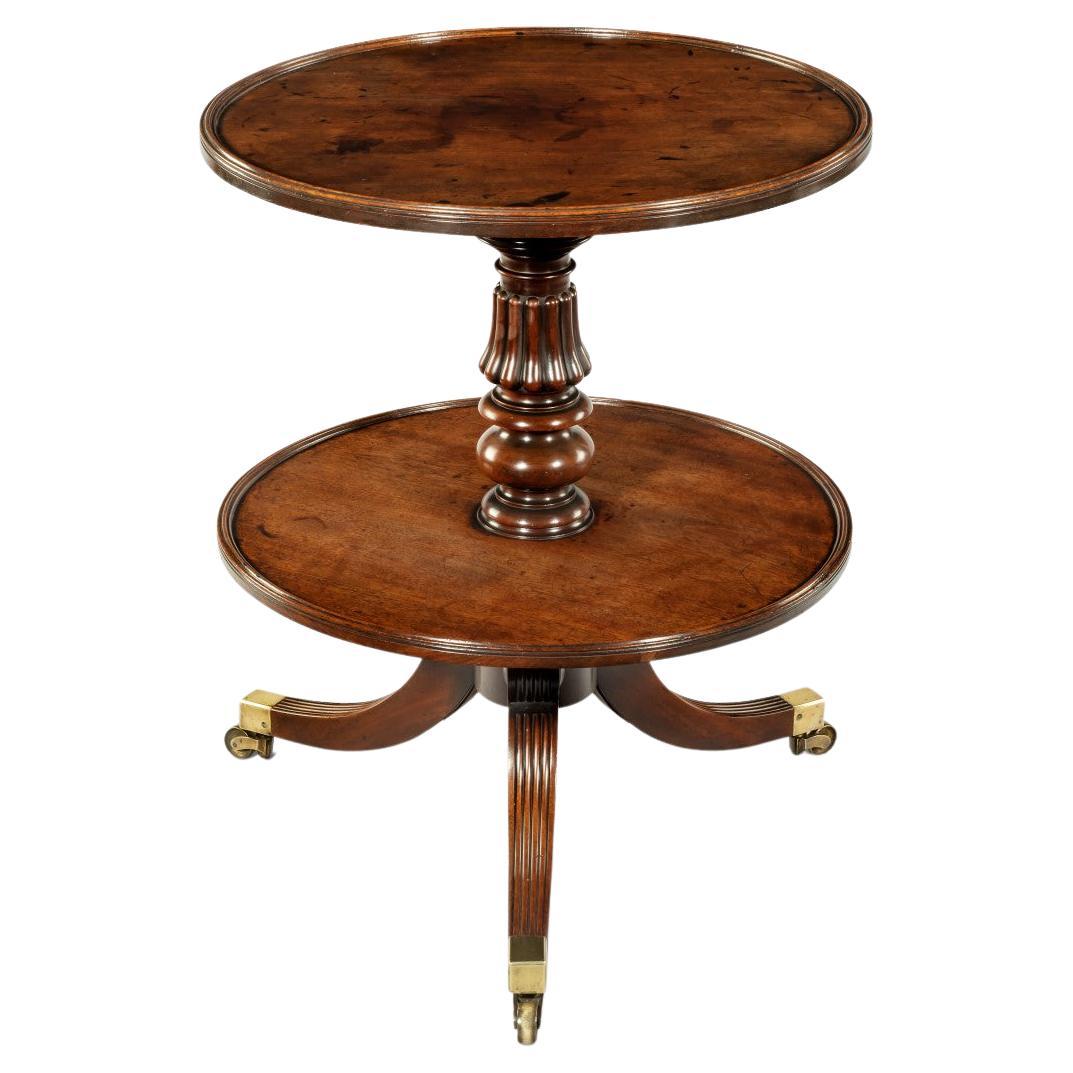 William IV Two Tier Mahogany Table Attribruted to Gillows For Sale