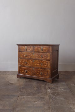 A William & Mary walnut seaweed marquetry Chest of Drawers