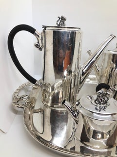 William Spratling "Jaguar" Sterling Silver Coffee and Tea Service