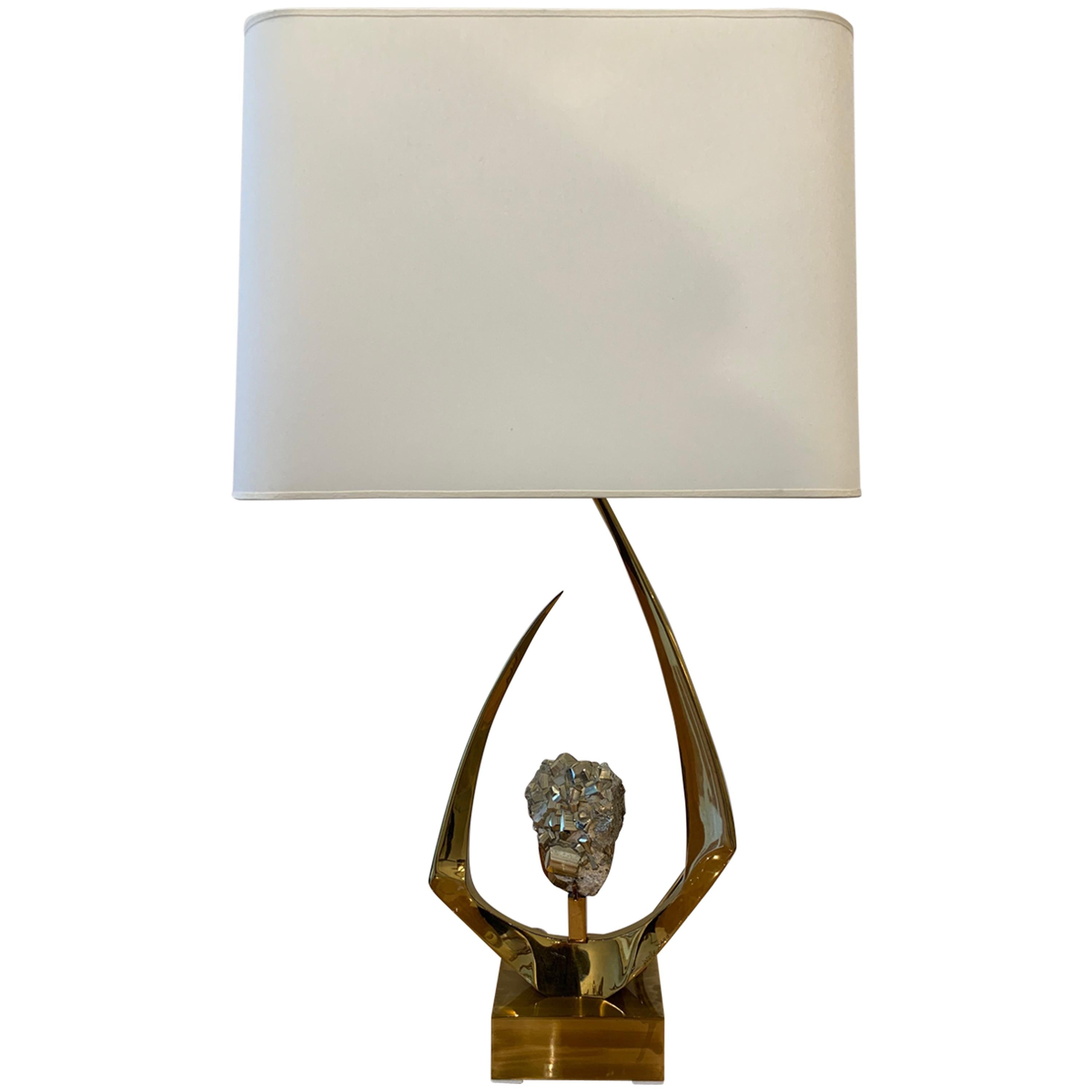 Willy Daro Lamp, Signed, 1970s